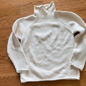 L.L. Bean Off-White Knit Sweater